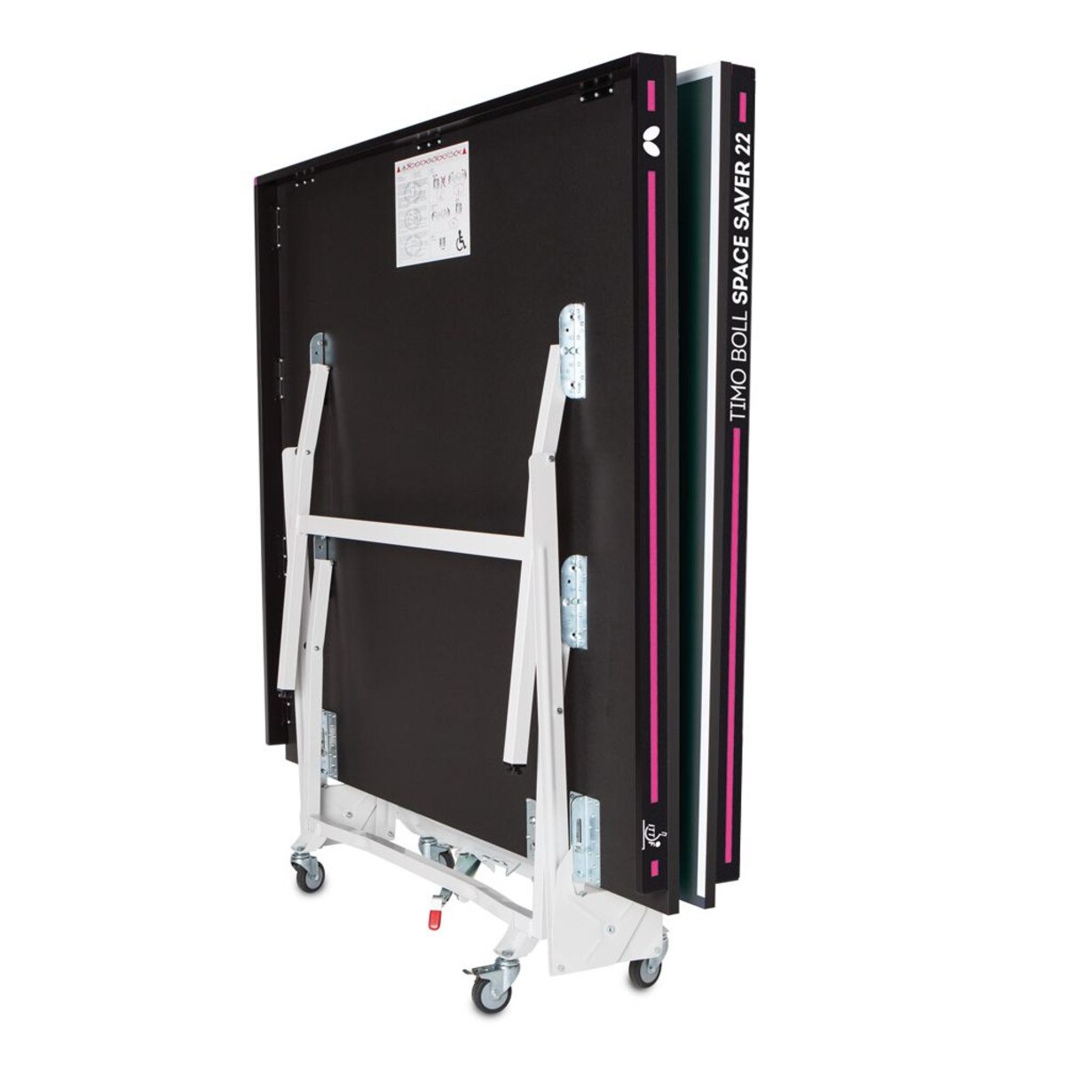Butterfly Timo Boll Space Saver 22: Folded up for Storage